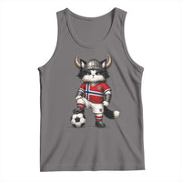 Norway Soccer Fan Tank Top Cute Viking Cat Norwegian Flag Nordic Football Lovers