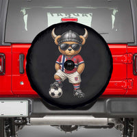Norway Soccer Fan Spare Tire Cover Cool Viking Bear Nordic Football Norwegian Flag