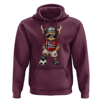 Norway Soccer Fan Hoodie Cool Viking Bear Nordic Football Norwegian Flag