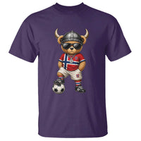 Norway Soccer Fan T Shirt Cool Viking Bear Nordic Football Norwegian Flag