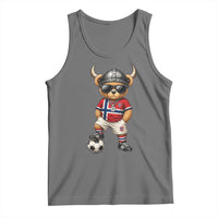 Norway Soccer Fan Tank Top Cool Viking Bear Nordic Football Norwegian Flag