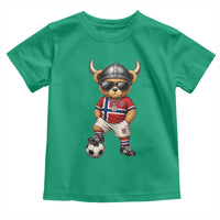 Norway Soccer Fan Toddler T Shirt Cool Viking Bear Nordic Football Norwegian Flag