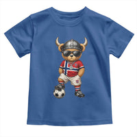 Norway Soccer Fan Toddler T Shirt Cool Viking Bear Nordic Football Norwegian Flag