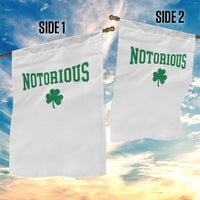 Irish Pride Boxing Fighting Notorious Garden Flag Retro Shamrock Varsity Irish Lucky Clover Graphic