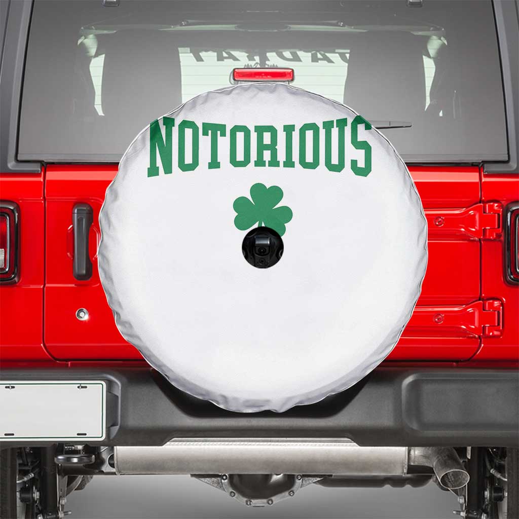 Irish Pride Boxing Fighting Notorious Spare Tire Cover Retro Shamrock Varsity Irish Lucky Clover Graphic