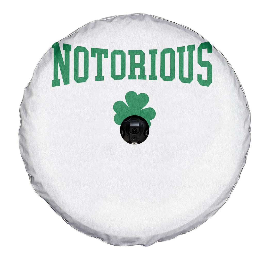 Irish Pride Boxing Fighting Notorious Spare Tire Cover Retro Shamrock Varsity Irish Lucky Clover Graphic