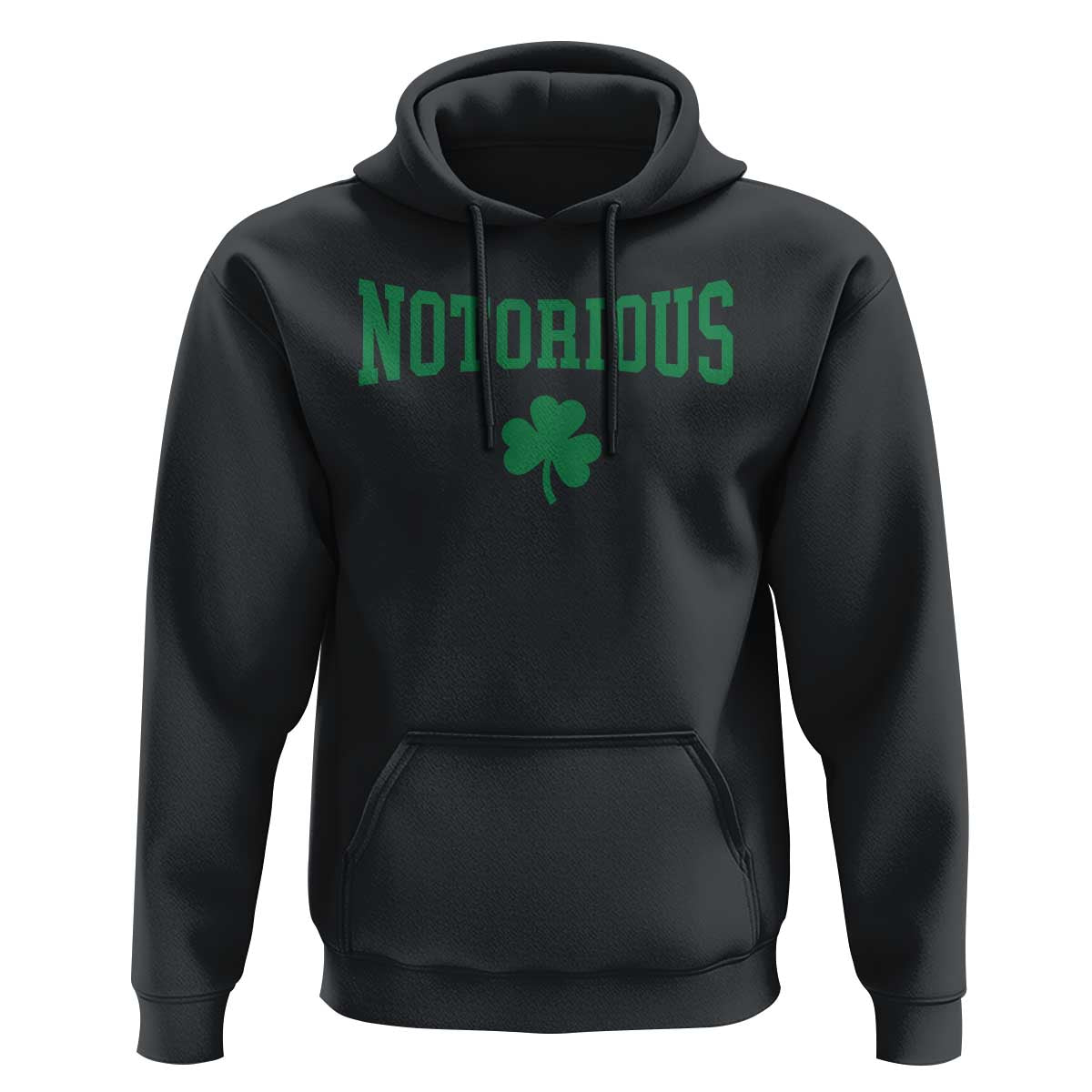 Irish Pride Boxing Fighting Notorious Hoodie Retro Shamrock Varsity Irish Lucky Clover Graphic