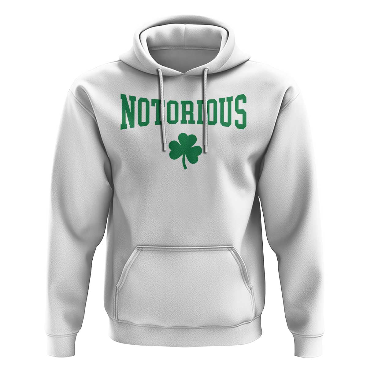 Irish Pride Boxing Fighting Notorious Hoodie Retro Shamrock Varsity Irish Lucky Clover Graphic