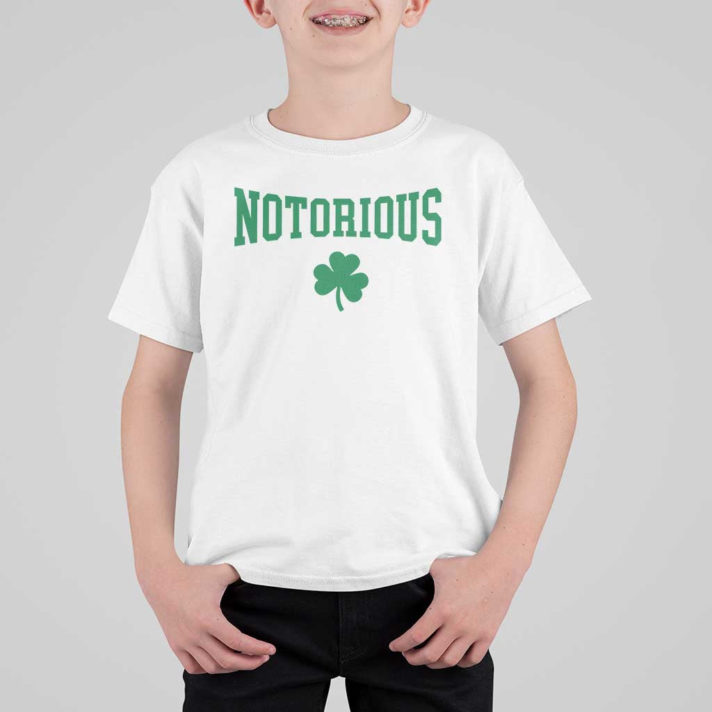 Irish Pride Boxing Fighting Notorious T Shirt For Kid Retro Shamrock Varsity Irish Lucky Clover Graphic