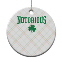 Irish Pride Boxing Fighting Notorious Ceramic Ornament Retro Shamrock Varsity Irish Lucky Clover Graphic
