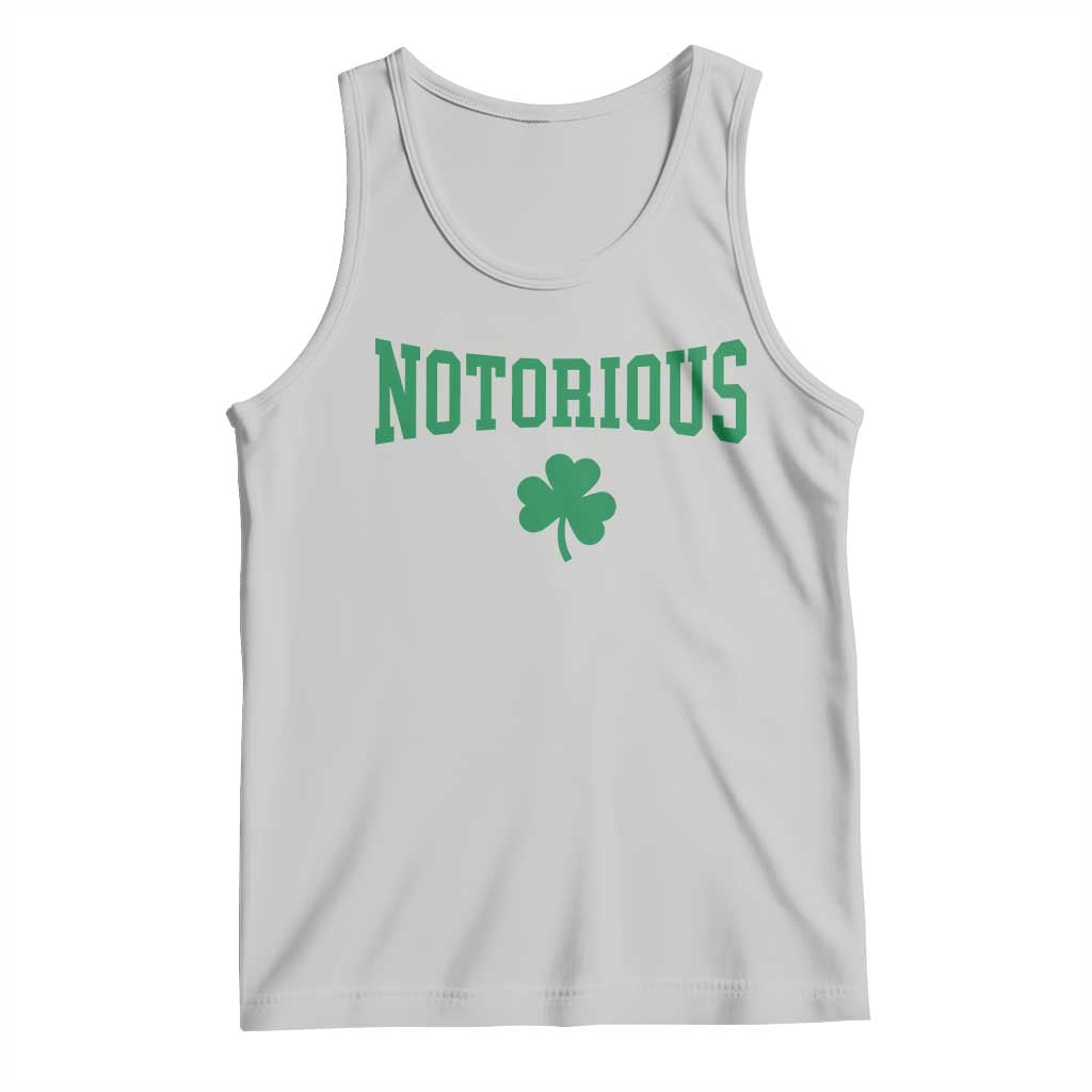 Irish Pride Boxing Fighting Notorious Tank Top Retro Shamrock Varsity Irish Lucky Clover Graphic