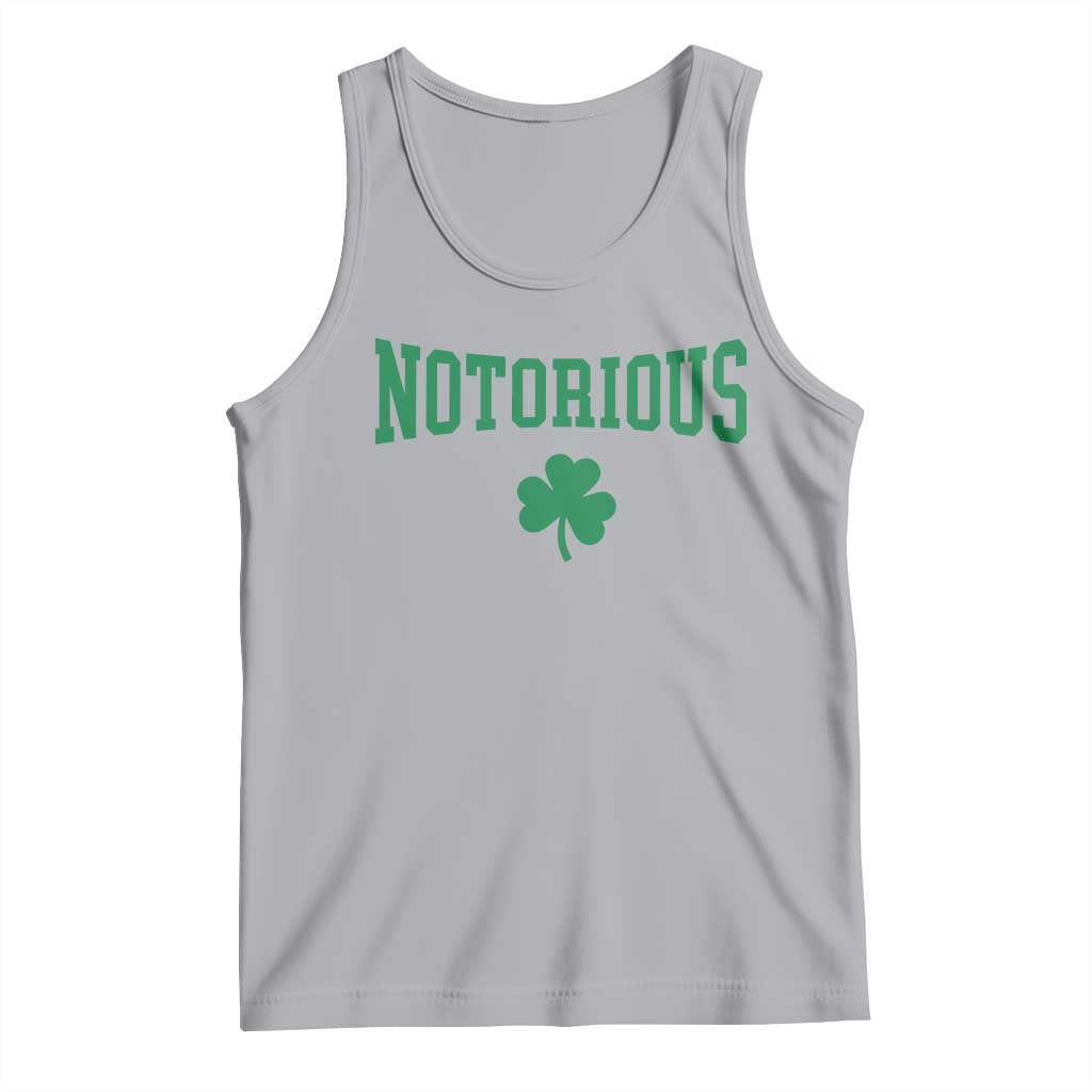 Irish Pride Boxing Fighting Notorious Tank Top Retro Shamrock Varsity Irish Lucky Clover Graphic