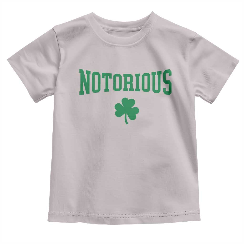 Irish Pride Boxing Fighting Notorious Toddler T Shirt Retro Shamrock Varsity Irish Lucky Clover Graphic