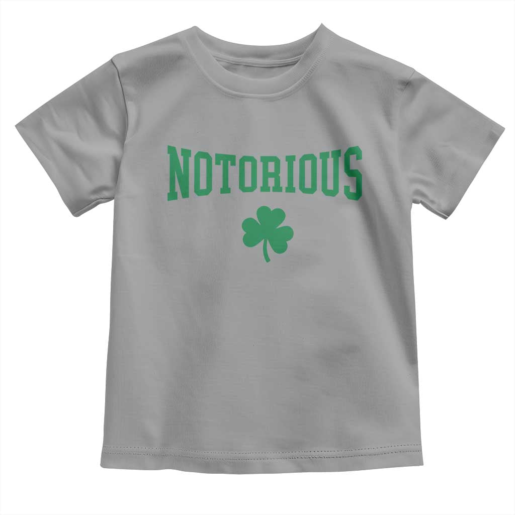 Irish Pride Boxing Fighting Notorious Toddler T Shirt Retro Shamrock Varsity Irish Lucky Clover Graphic