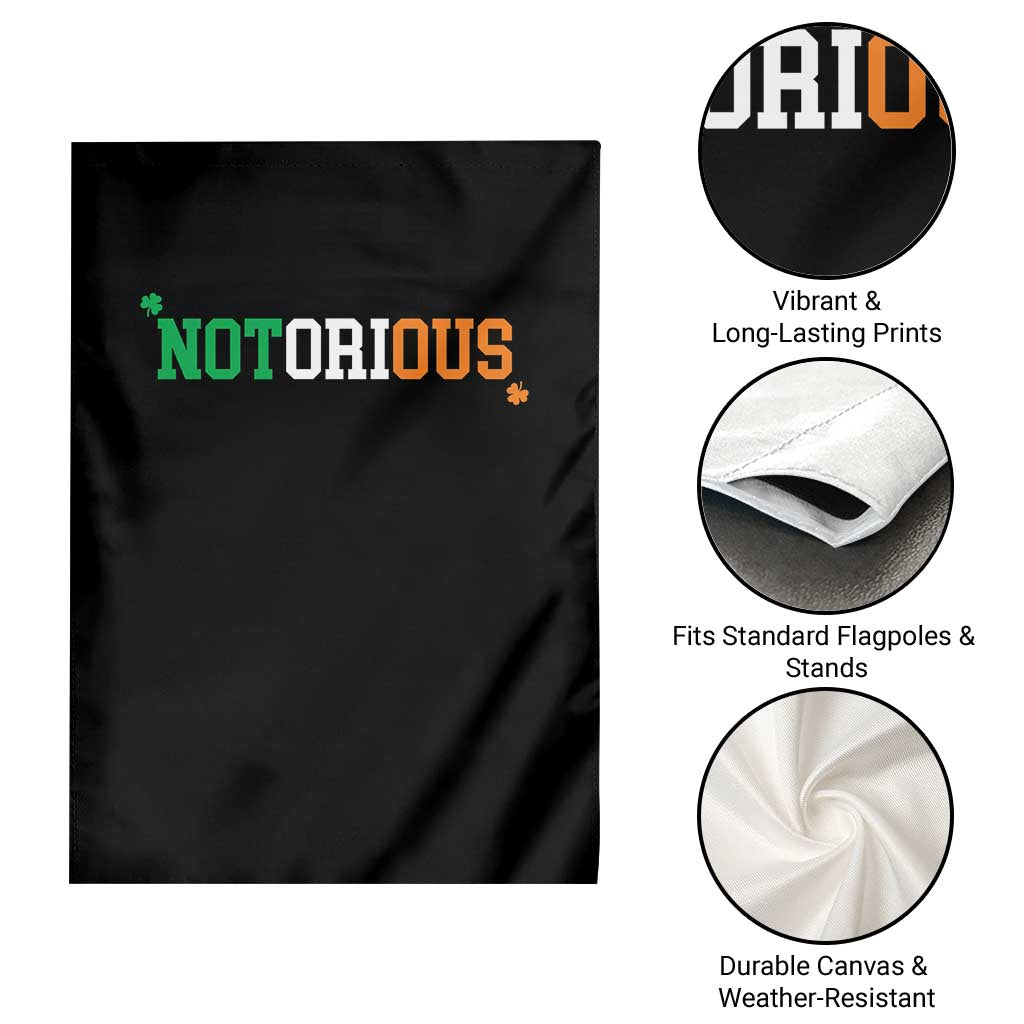 Irish Pride Boxing Fighting Notorious Garden Flag Irish Flag Lucky Shamrock Graphic