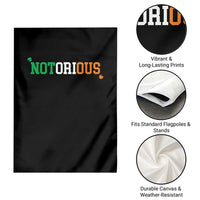 Irish Pride Boxing Fighting Notorious Garden Flag Irish Flag Lucky Shamrock Graphic