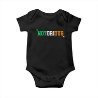 Irish Pride Boxing Fighting Notorious Baby Onesie Irish Flag Lucky Shamrock Graphic