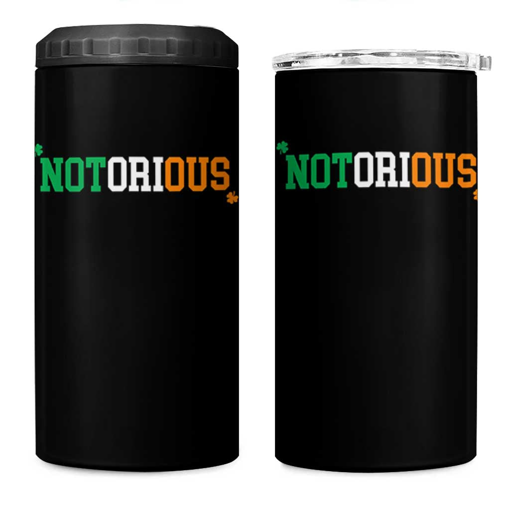 Irish Pride Boxing Fighting Notorious 4 in 1 Can Cooler Tumbler Irish Flag Lucky Shamrock Graphic