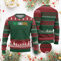 Irish Pride Boxing Fighting Notorious Ugly Christmas Sweater Irish Flag Lucky Shamrock Graphic