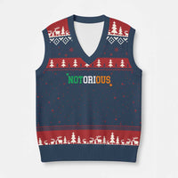 Irish Pride Boxing Fighting Notorious V-Neck Knit Sweater Vest Irish Flag Lucky Shamrock Graphic