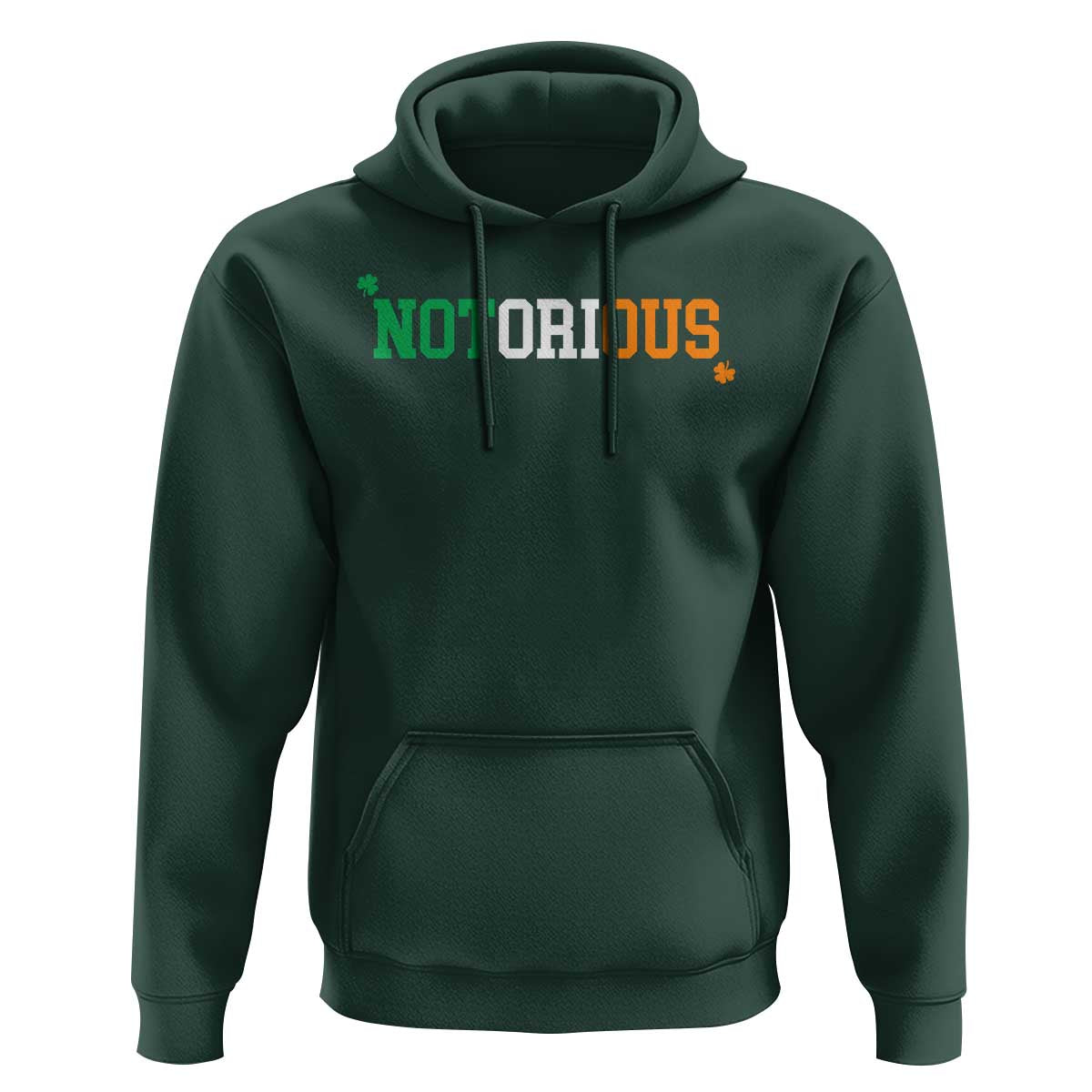 Irish Pride Boxing Fighting Notorious Hoodie Irish Flag Lucky Shamrock Graphic