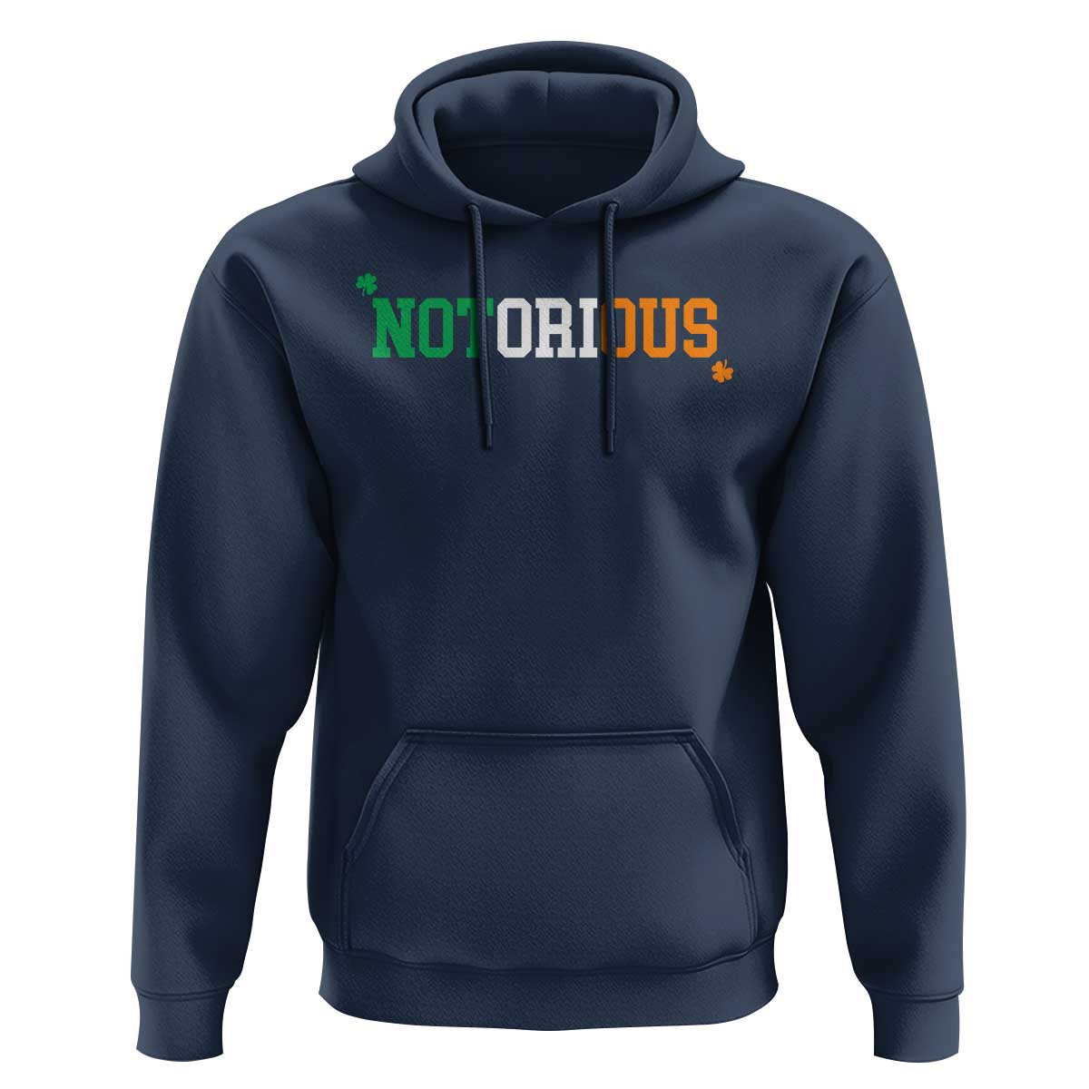 Irish Pride Boxing Fighting Notorious Hoodie Irish Flag Lucky Shamrock Graphic