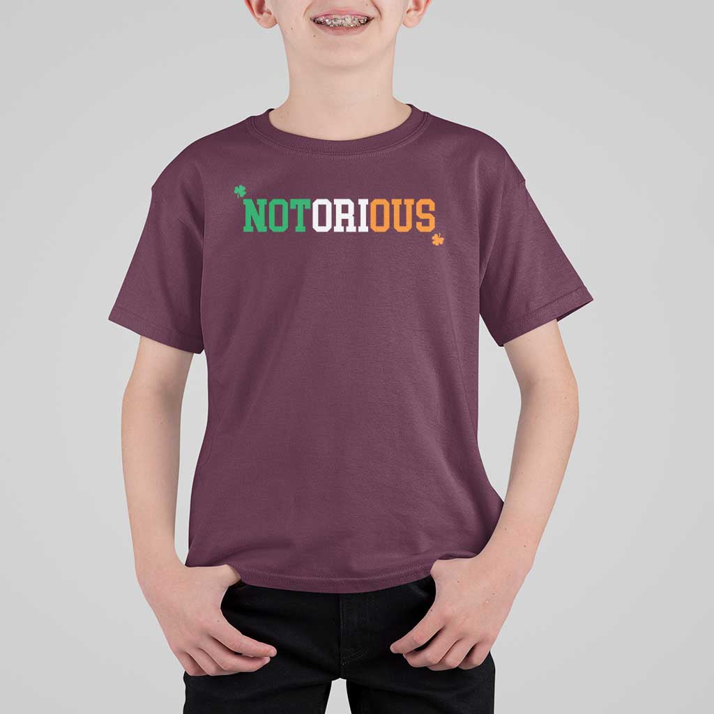 Irish Pride Boxing Fighting Notorious T Shirt For Kid Irish Flag Lucky Shamrock Graphic