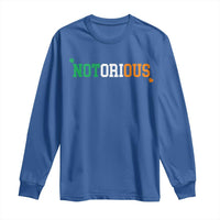 Irish Pride Boxing Fighting Notorious Long Sleeve Shirt Irish Flag Lucky Shamrock Graphic