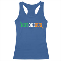 Irish Pride Boxing Fighting Notorious Racerback Tank Top Irish Flag Lucky Shamrock Graphic