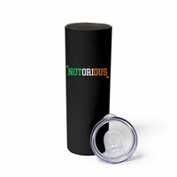 Irish Pride Boxing Fighting Notorious Skinny Tumbler Irish Flag Lucky Shamrock Graphic