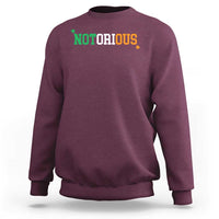 Irish Pride Boxing Fighting Notorious Sweatshirt Irish Flag Lucky Shamrock Graphic