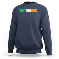 Irish Pride Boxing Fighting Notorious Sweatshirt Irish Flag Lucky Shamrock Graphic