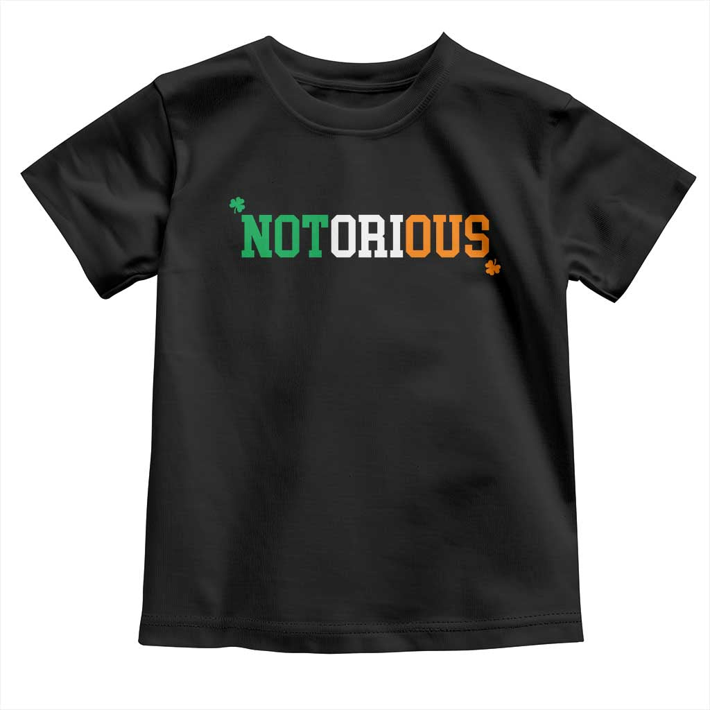 Irish Pride Boxing Fighting Notorious Toddler T Shirt Irish Flag Lucky Shamrock Graphic