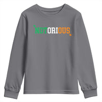 Irish Pride Boxing Fighting Notorious Youth Sweatshirt Irish Flag Lucky Shamrock Graphic
