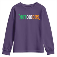 Irish Pride Boxing Fighting Notorious Youth Sweatshirt Irish Flag Lucky Shamrock Graphic