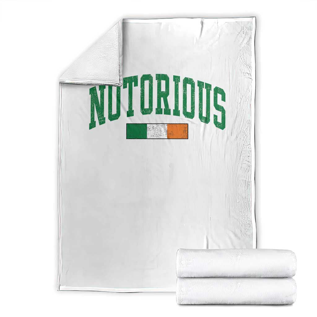 Vintage Irish Flag Notorious Throw Blanket Boxing Fans