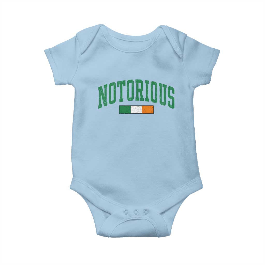 Vintage Irish Flag Notorious Baby Onesie Boxing Fans