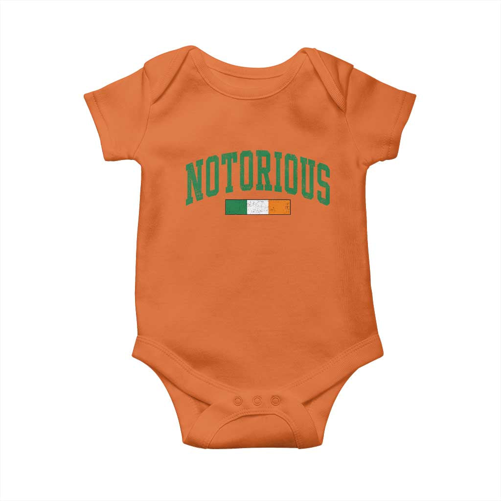 Vintage Irish Flag Notorious Baby Onesie Boxing Fans