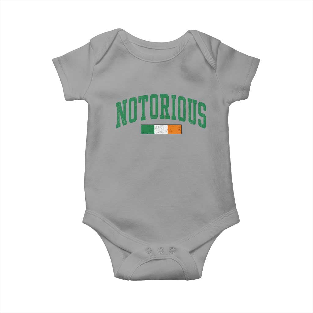 Vintage Irish Flag Notorious Baby Onesie Boxing Fans