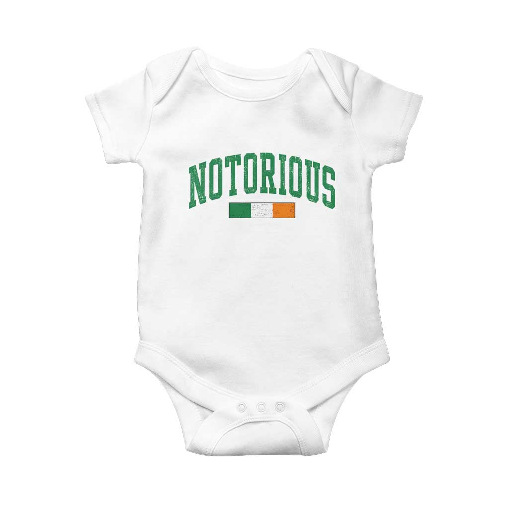 Vintage Irish Flag Notorious Baby Onesie Boxing Fans