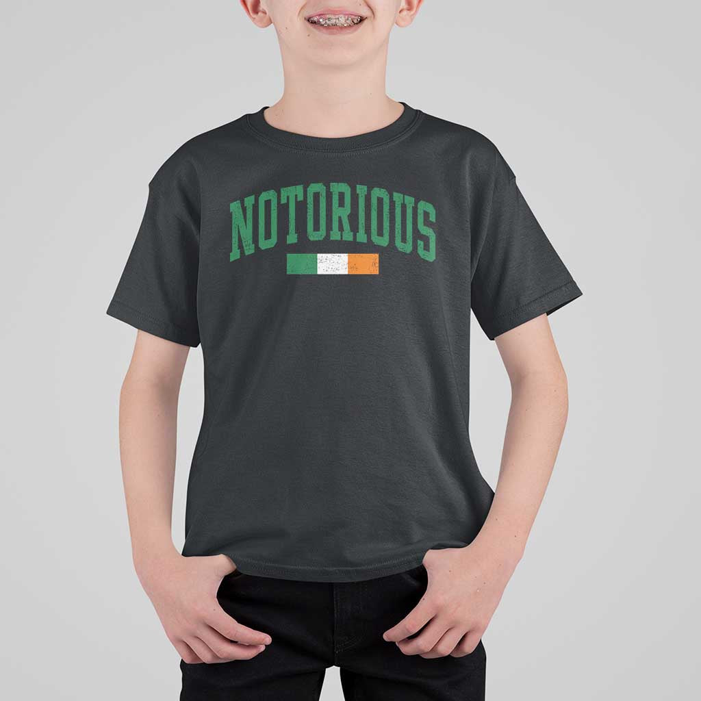 Vintage Irish Flag Notorious T Shirt For Kid Boxing Fans
