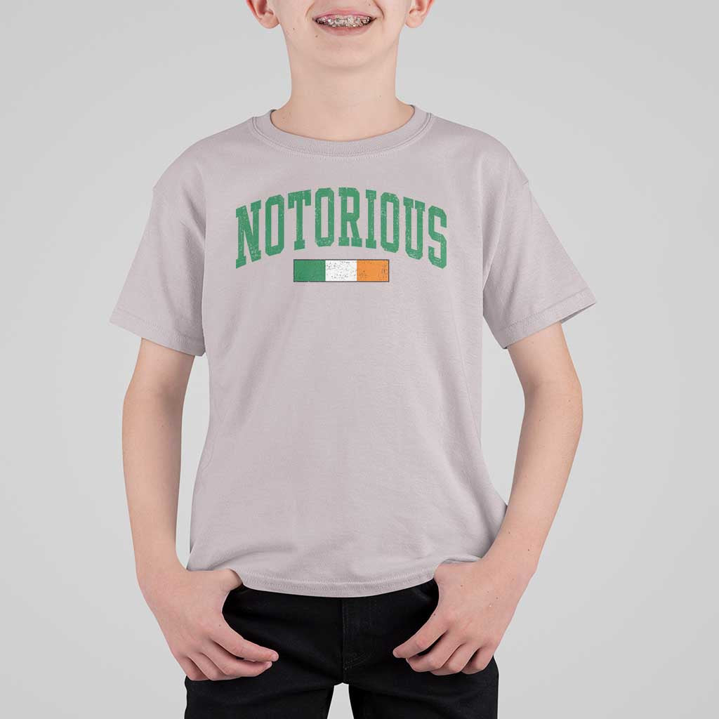 Vintage Irish Flag Notorious T Shirt For Kid Boxing Fans