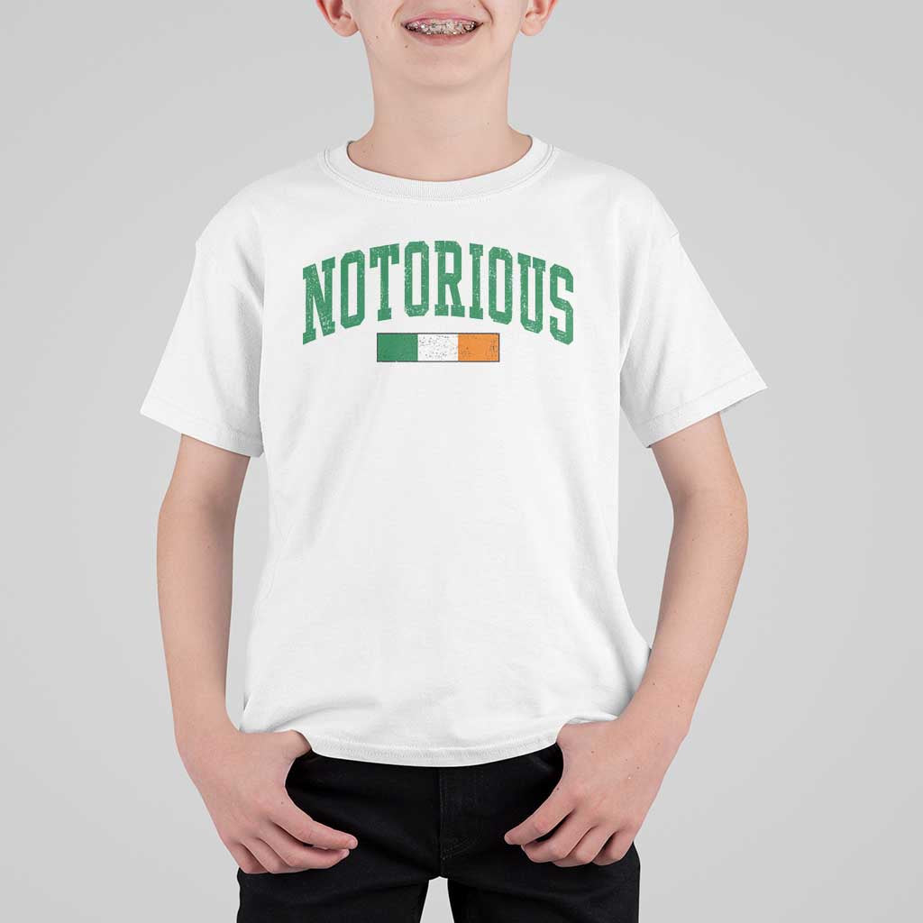 Vintage Irish Flag Notorious T Shirt For Kid Boxing Fans