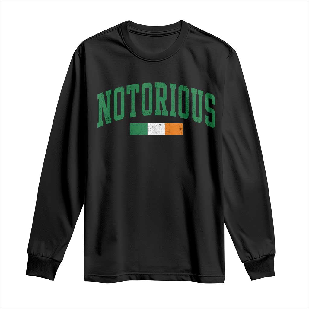 Vintage Irish Flag Notorious Long Sleeve Shirt Boxing Fans