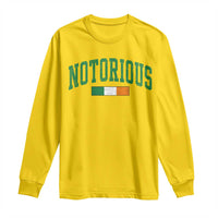 Vintage Irish Flag Notorious Long Sleeve Shirt Boxing Fans