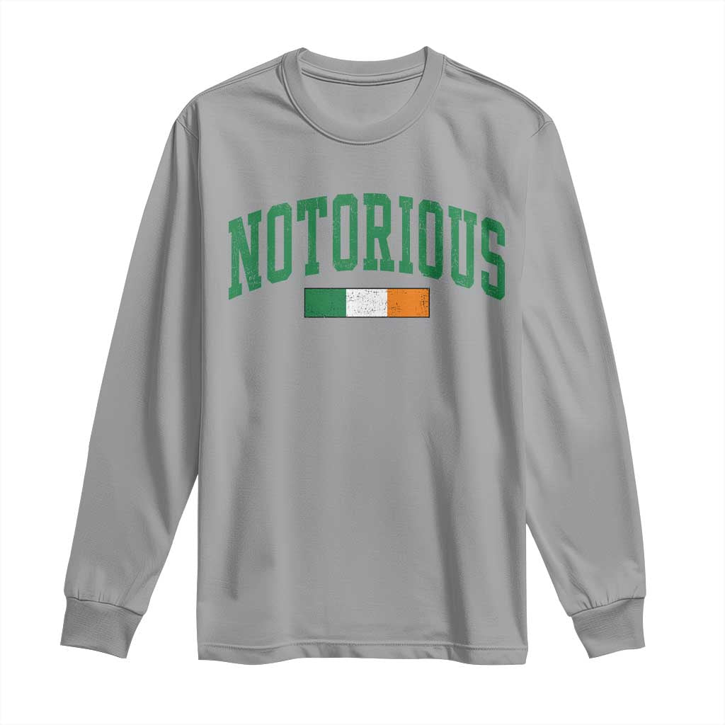 Vintage Irish Flag Notorious Long Sleeve Shirt Boxing Fans