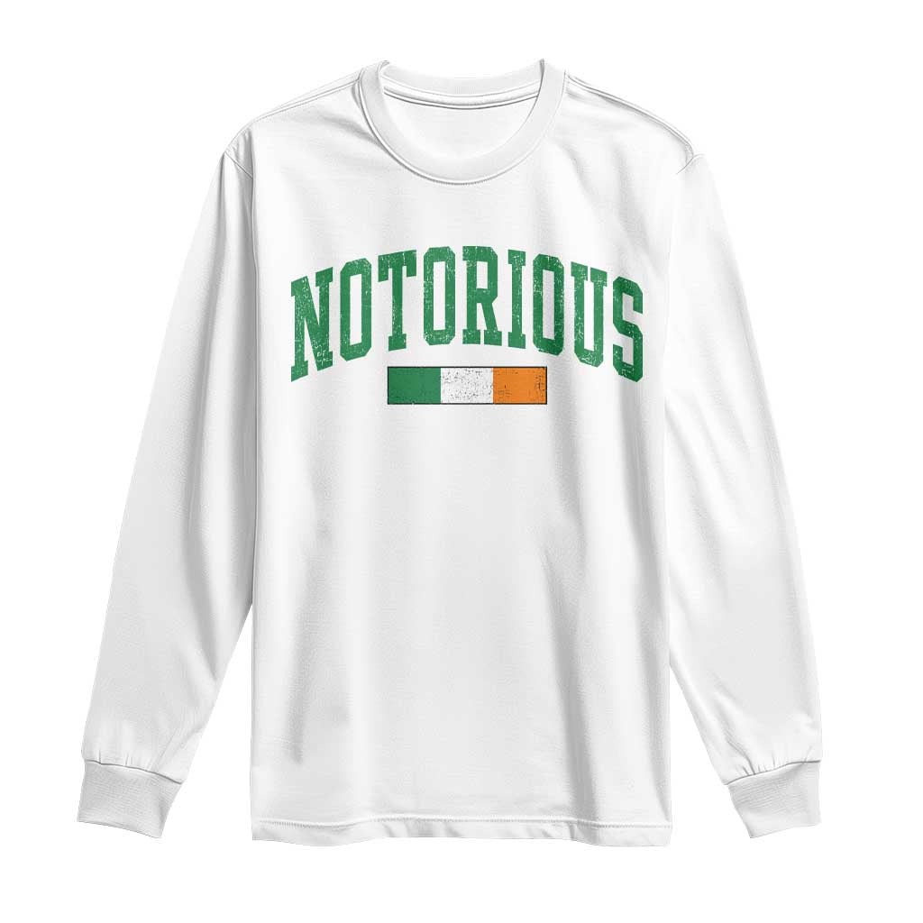 Vintage Irish Flag Notorious Long Sleeve Shirt Boxing Fans