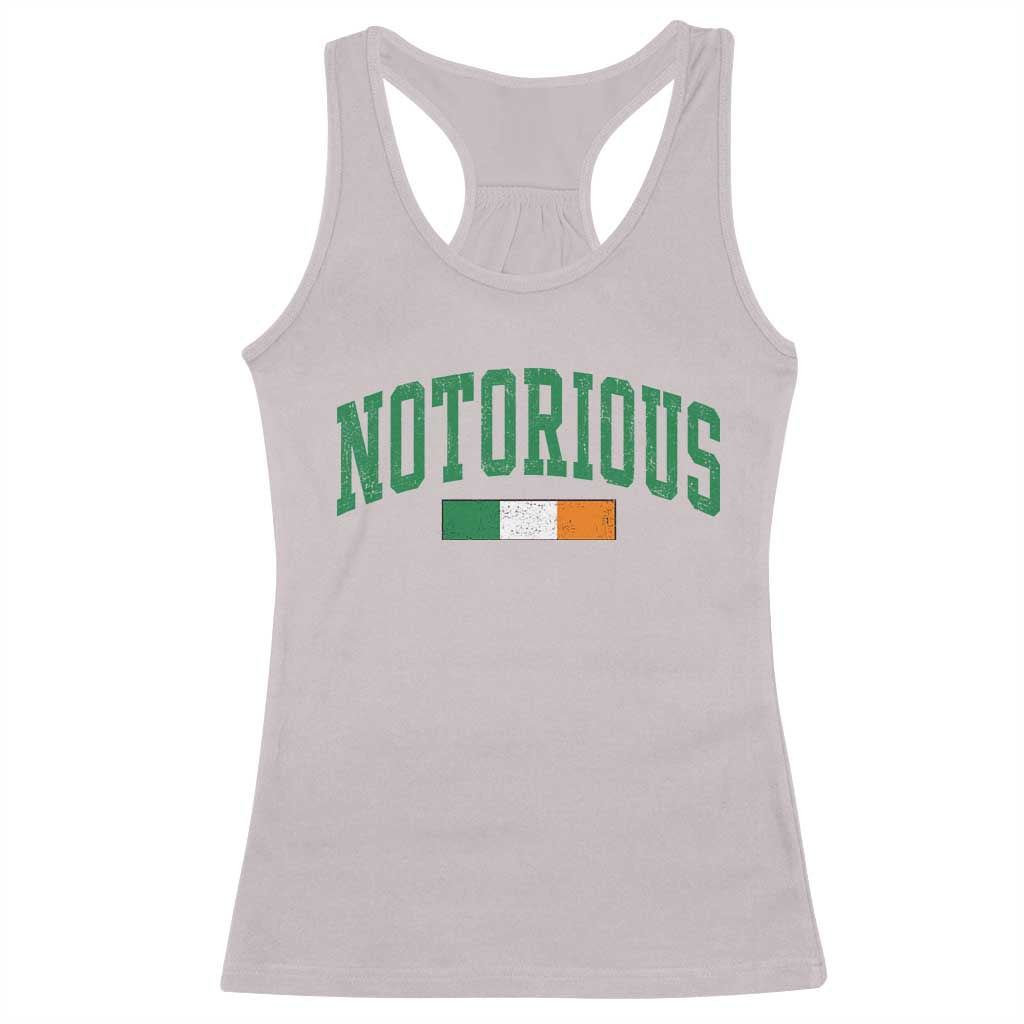Vintage Irish Flag Notorious Racerback Tank Top Boxing Fans