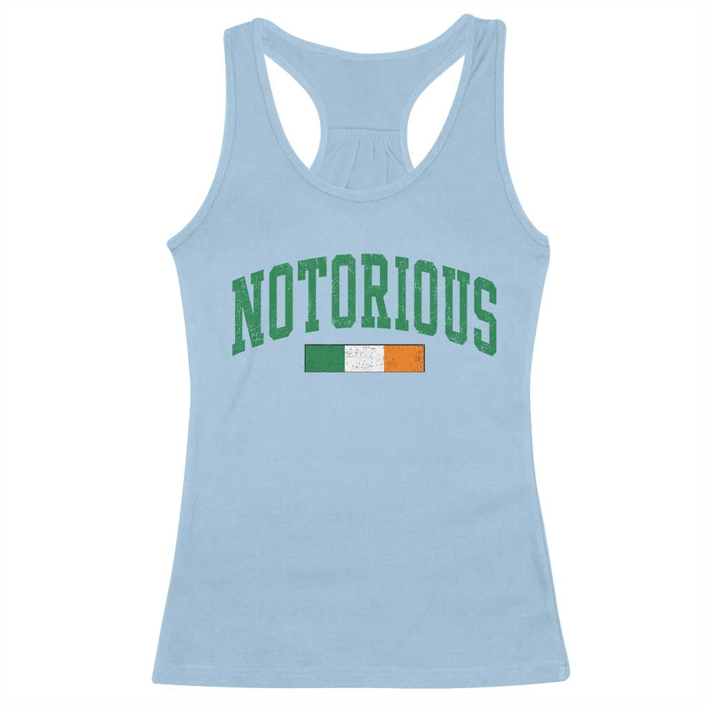 Vintage Irish Flag Notorious Racerback Tank Top Boxing Fans
