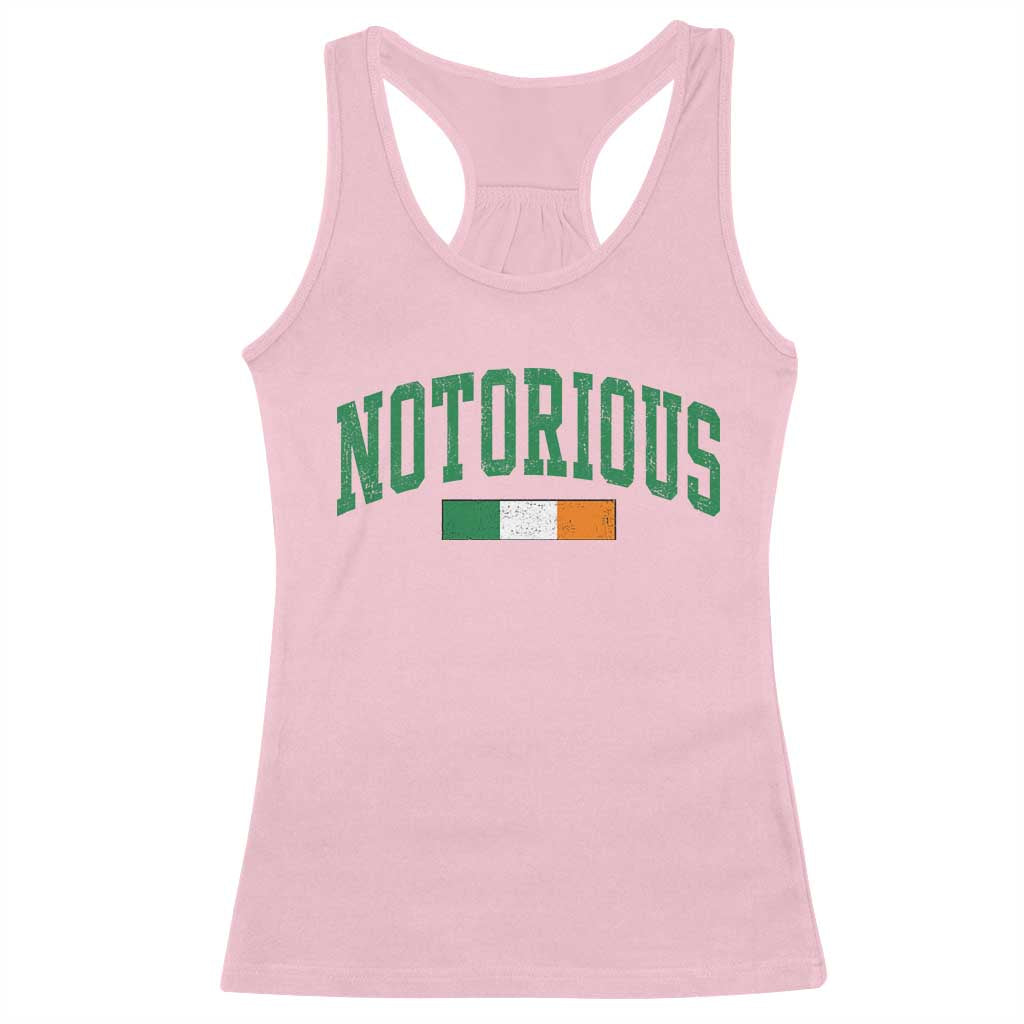 Vintage Irish Flag Notorious Racerback Tank Top Boxing Fans
